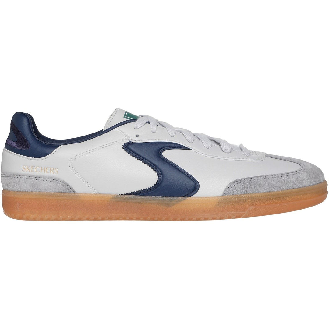 Men's Wide Fit Skechers 254150 Hotshot Pyke Trainers in Grey/Navy - Image 2