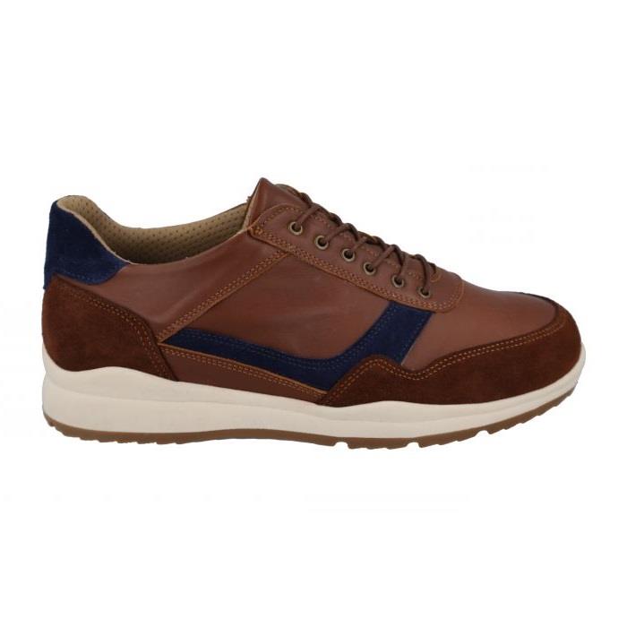 Men's Wide Fit DB Benedict Trainers in Black / Grey - Image 1