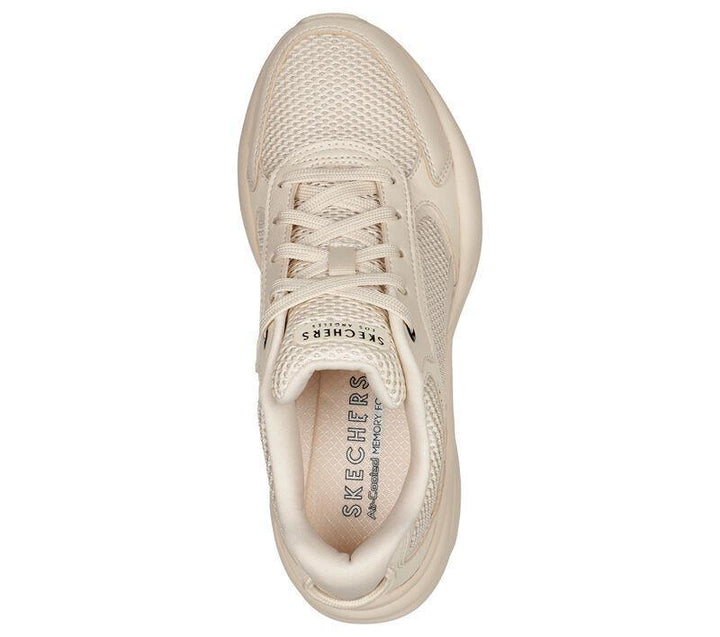 Women's Wide Fit Skechers 177402 Street Twisterz Lighten Up Trainers - Sand in Sand - Image 1
