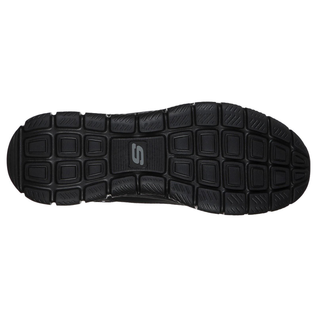 Men's Wide Fit Skechers 232001 Track Knockhill Trainers in Black - Image 11