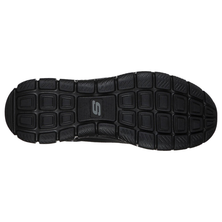 Men's Wide Fit Skechers 232001 Track Knockhill Trainers in Black - Image 1