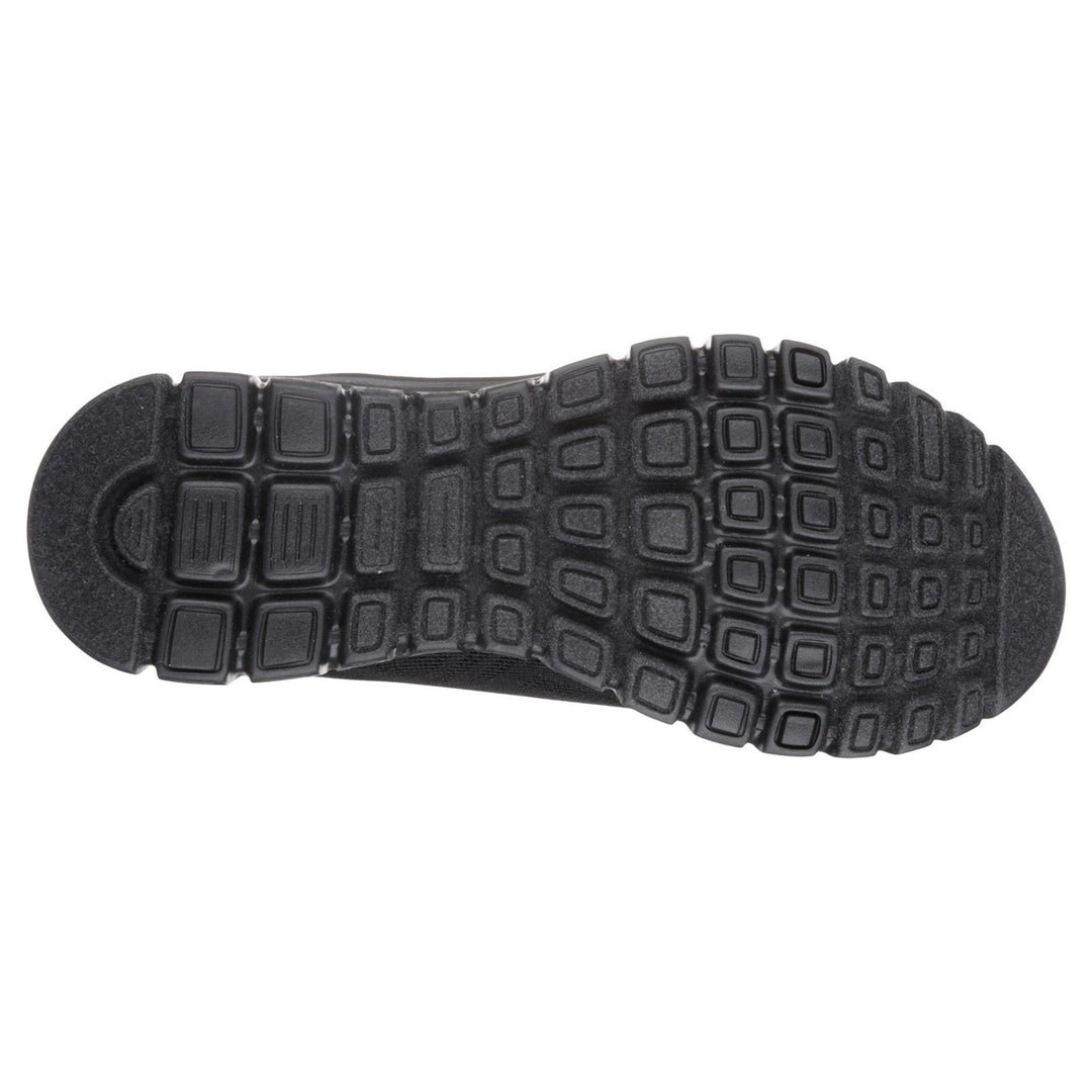 Women's Wide Fit Skechers 12615 Graceful Get Connected Sports Trainers - Black in Black - Image 6