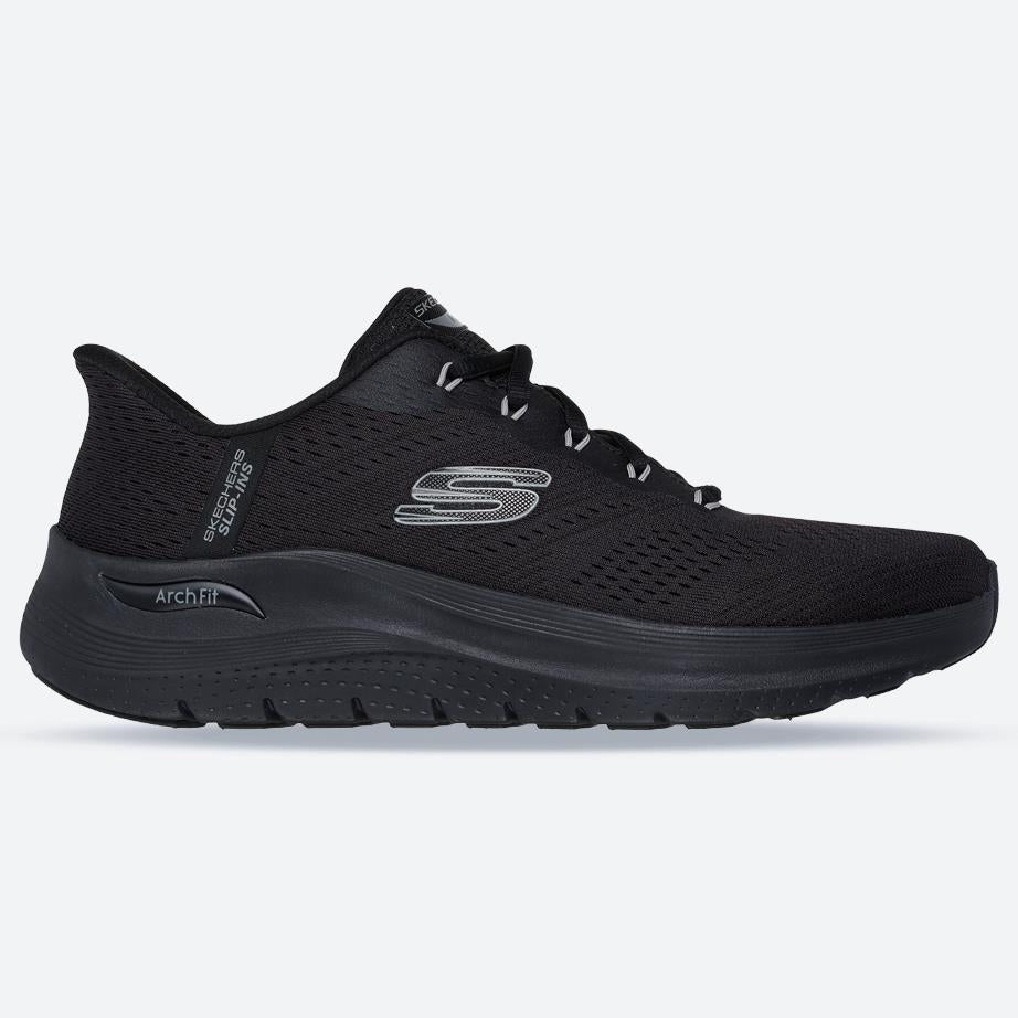 Men's Wide Fit Skechers 232712 Slip-ins Arch Fit 2.0 Lestur Trainers in Black - Image 1