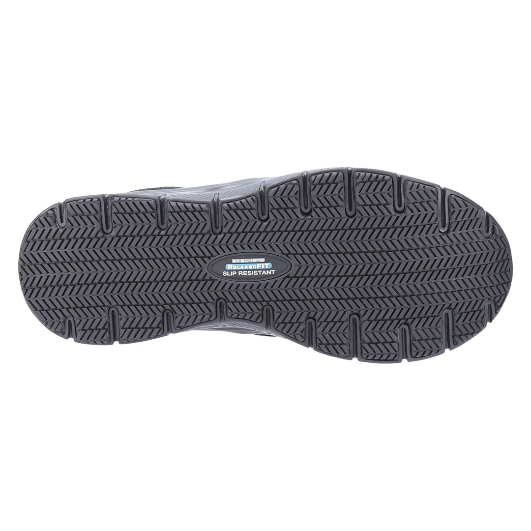 Men's Wide Fit Skechers 77048EC Flex Advantage McAllen SR Trainers in Black - Image 6