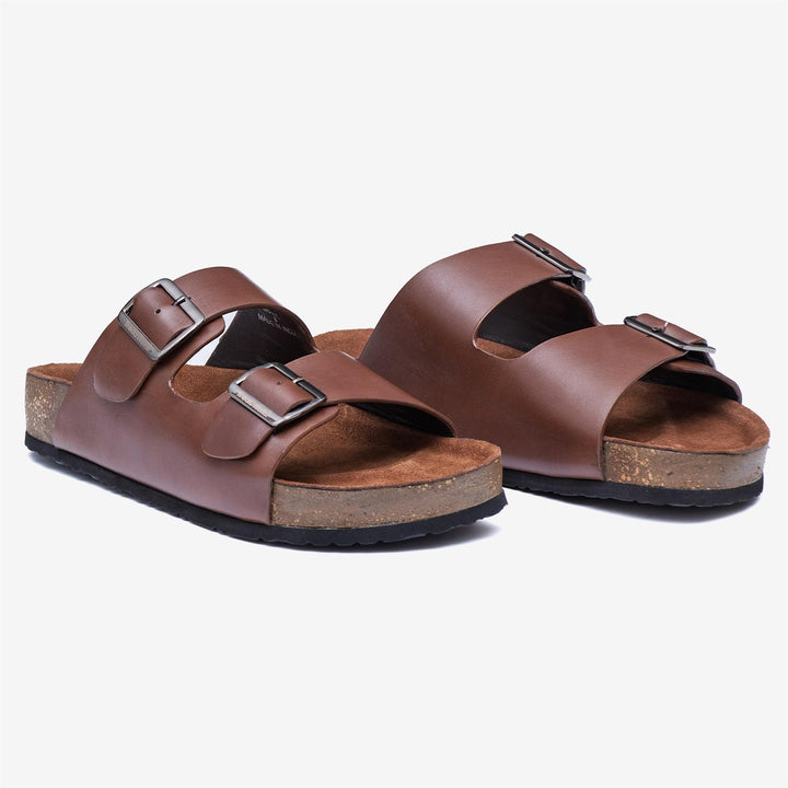 Men's Wide Fit Tredd Well Brazil Sandals in Black - Image 1