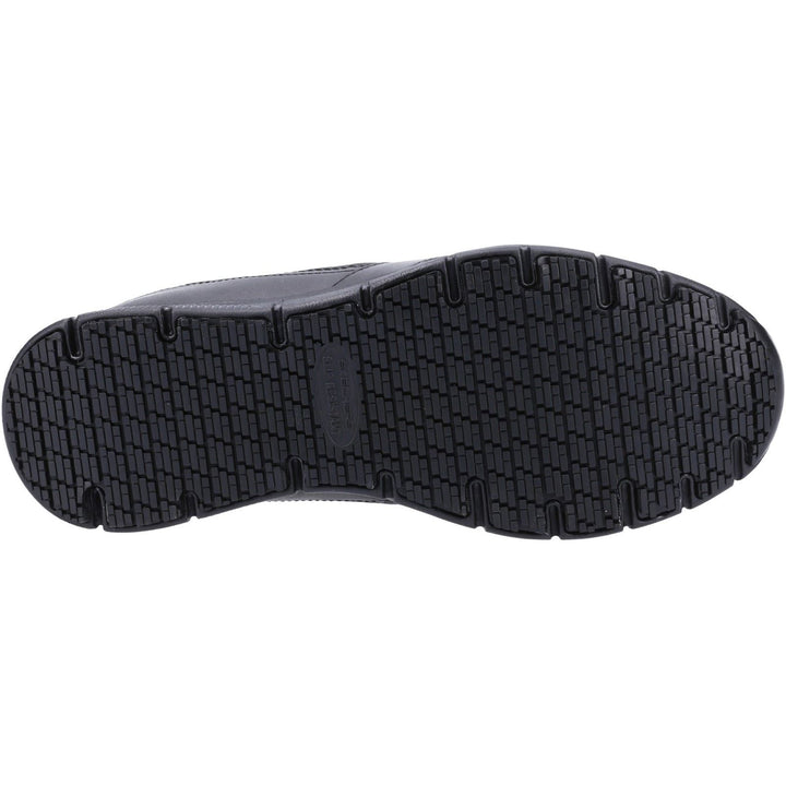 Men's Wide Fit Skechers 77156EC Nampa Occupational Trainers - Black in Black - Image 1