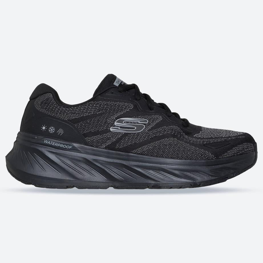 Men's Relaxed Fit Skechers 232842 Waterproof Edgeride Konzo Trainers in Black - Image 1