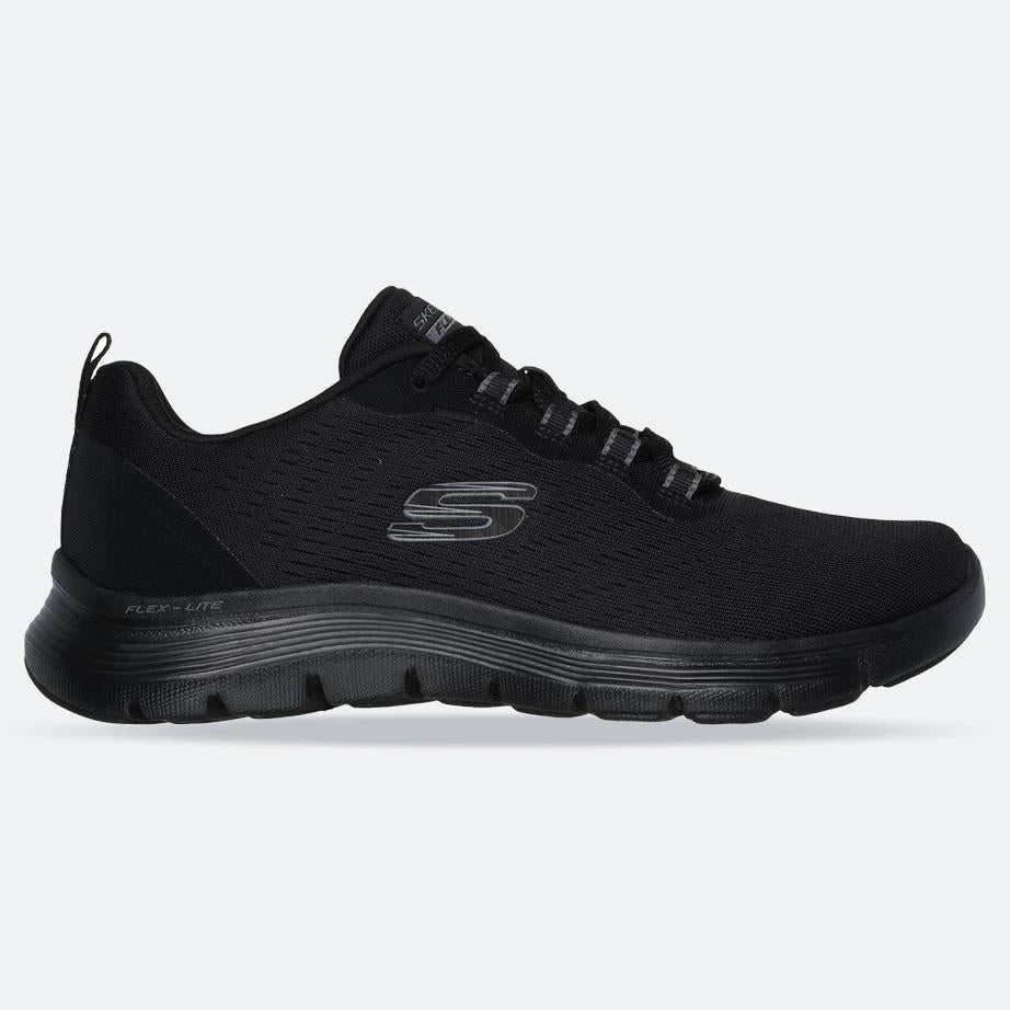 Women's Wide Fit Skechers 150201W Flex Appeal 5.0 New Path Trainers in Navy/Blue - Image 1
