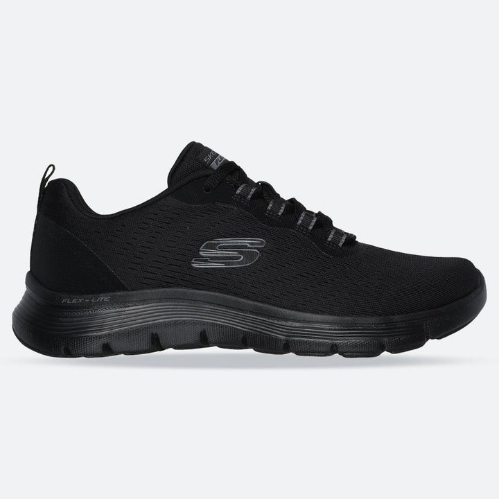 Women's Wide Fit Skechers 150201W Flex Appeal 5.0 New Path Trainers in Navy/Blue - Image 1
