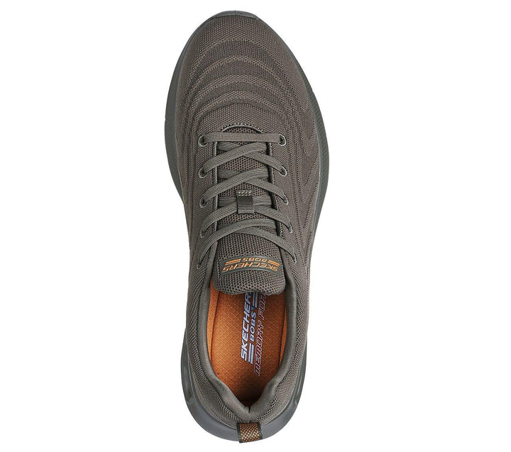 Men's Wide Fit Skechers 118075 Bobs Unity Trainers in Olive - Image 1