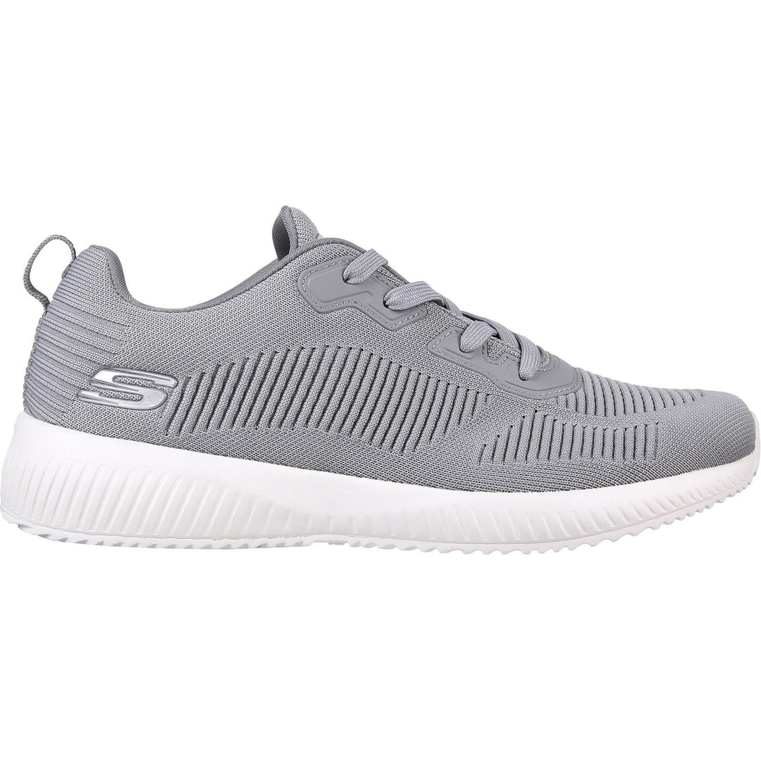 Mens Wide Fit Skechers 232290 Squad Trainers in Grey - Image 2
