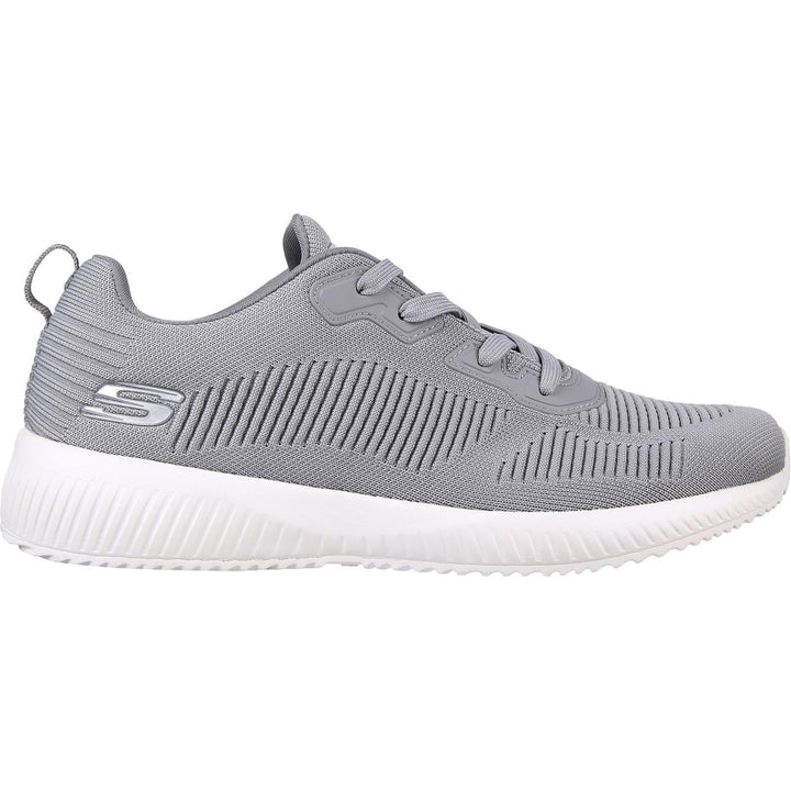 Mens Wide Fit Skechers 232290 Squad Trainers in Grey - Image 1