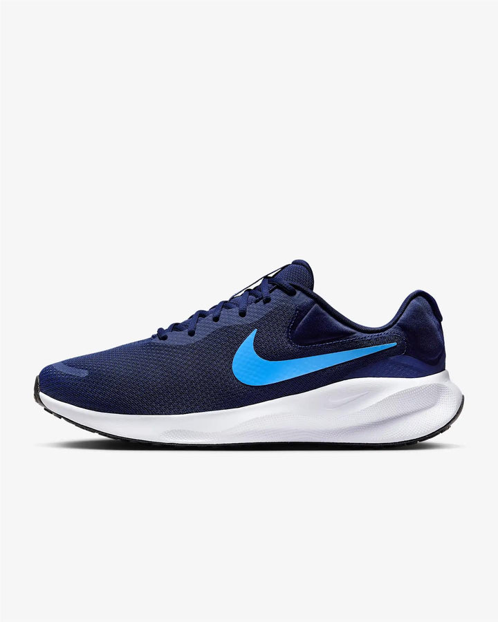 Women's Wide Fit Nike FB8501-400 Revolution 7 Running Trainers in Blue - Image 1