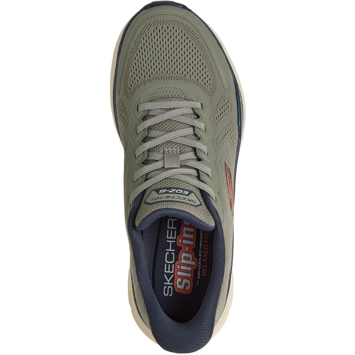 Men's Relaxed Fit Skechers 233106 Slip-ins Equalizer 6.0 Durran Trainers in Green/Multi - Image 1