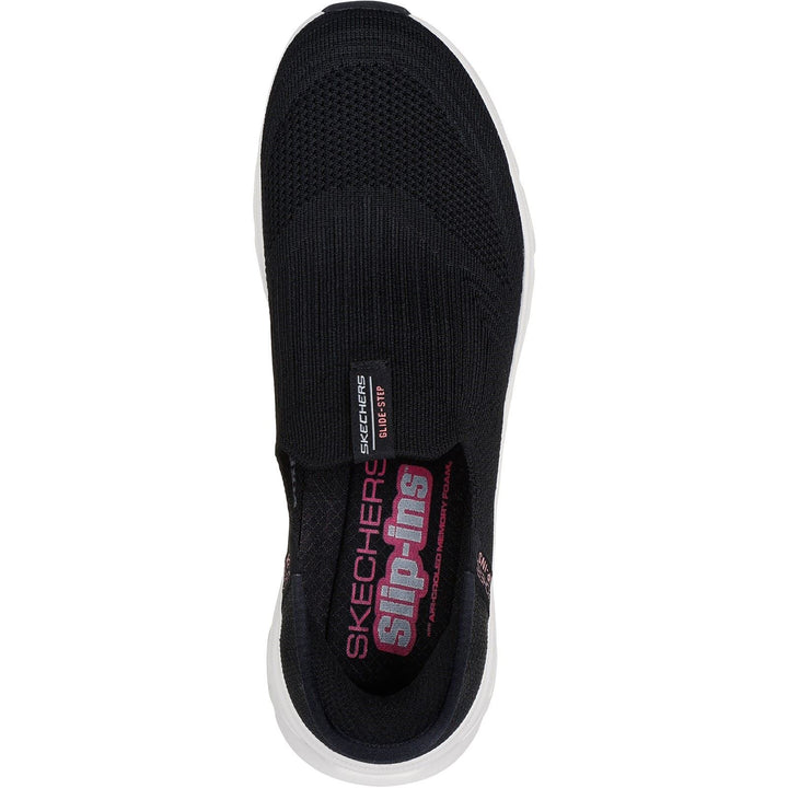 Women's Wide Fit Skechers 150422 Slip-ins Glide Step Pro Everyday Trainers in Black - Image 1