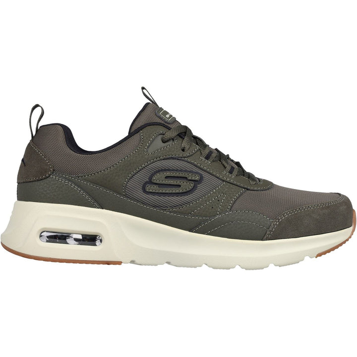 Men's Wide Fit Skechers 232646 Skech Air Court Homegrown Trainers - Olive in Olive - Image 1