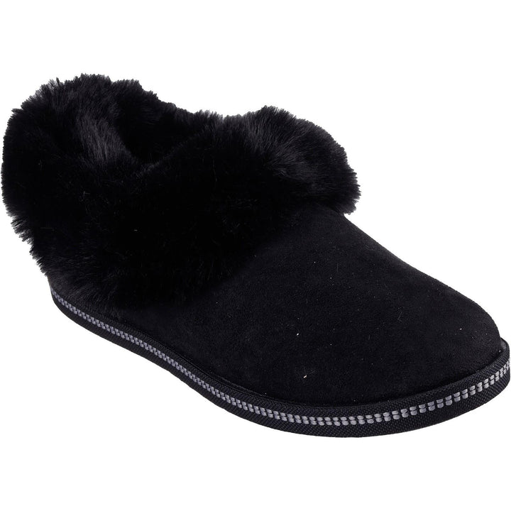 Women's Wide Fit Skechers 169012 Cozy Campfire Winter Nights Slippers in Black - Image 1