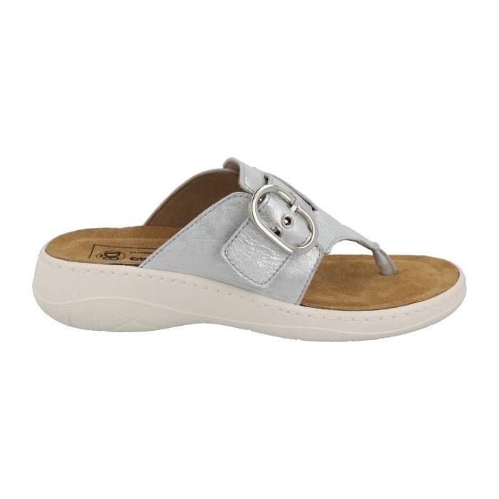 Women's Wide Fit DB Light Sandals in Mottled Taupe - Image 6