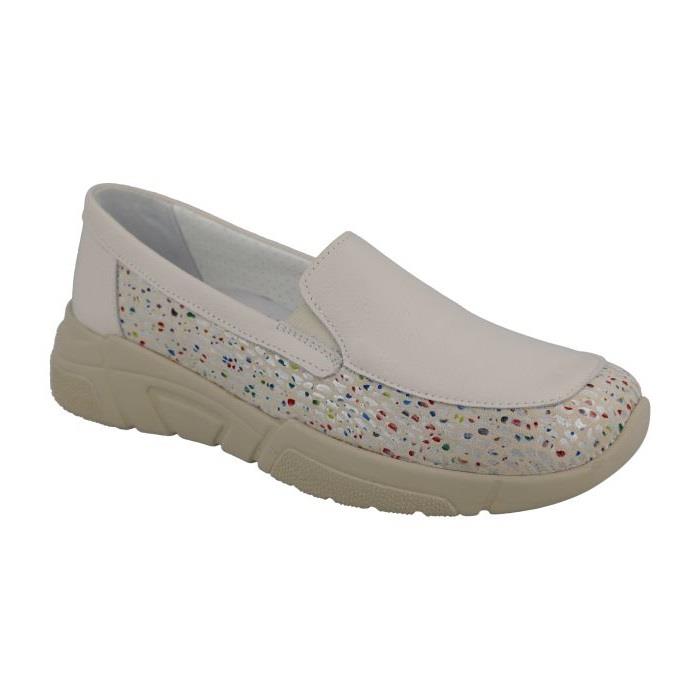 Women's Wide Fit DB Beetle Loafer Shoes in Sky Blue - Image 8
