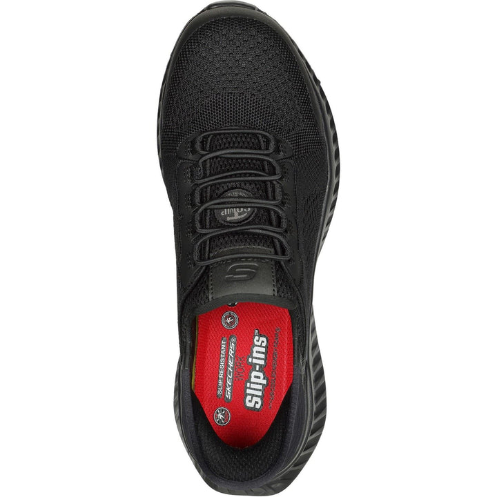 Men's Wide Fit Skechers 200206EC Slip-ins Tilido Fletchit Safety Trainers in Black - Image 1