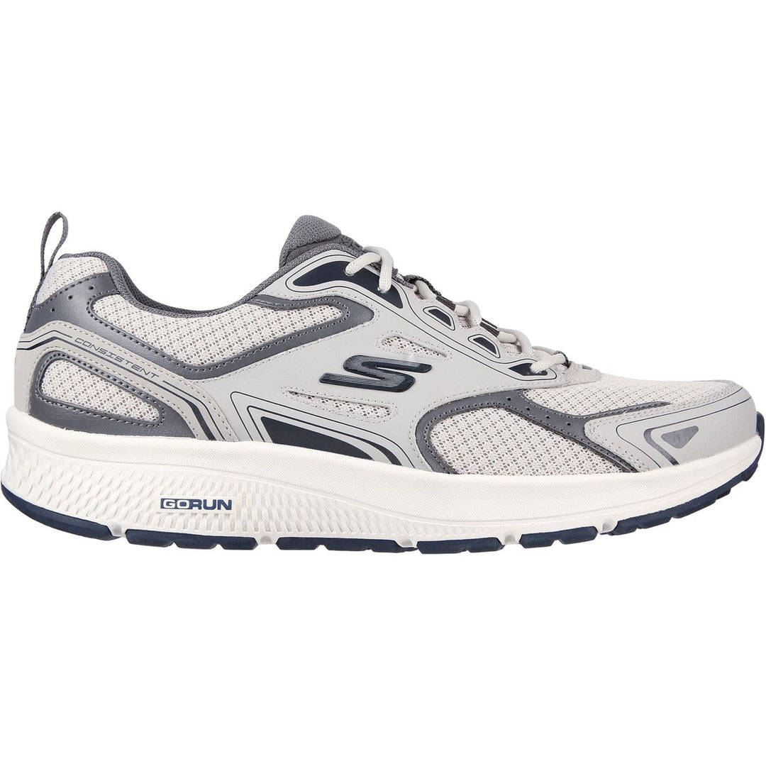 Men's Wide Fit Skechers 220034 Go Run Consistent Wide Trainers in Grey/Navy - Image 2
