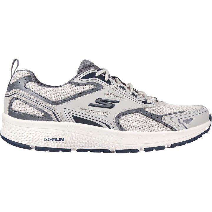 Men's Wide Fit Skechers 220034 Go Run Consistent Wide Trainers in Grey/Navy - Image 1
