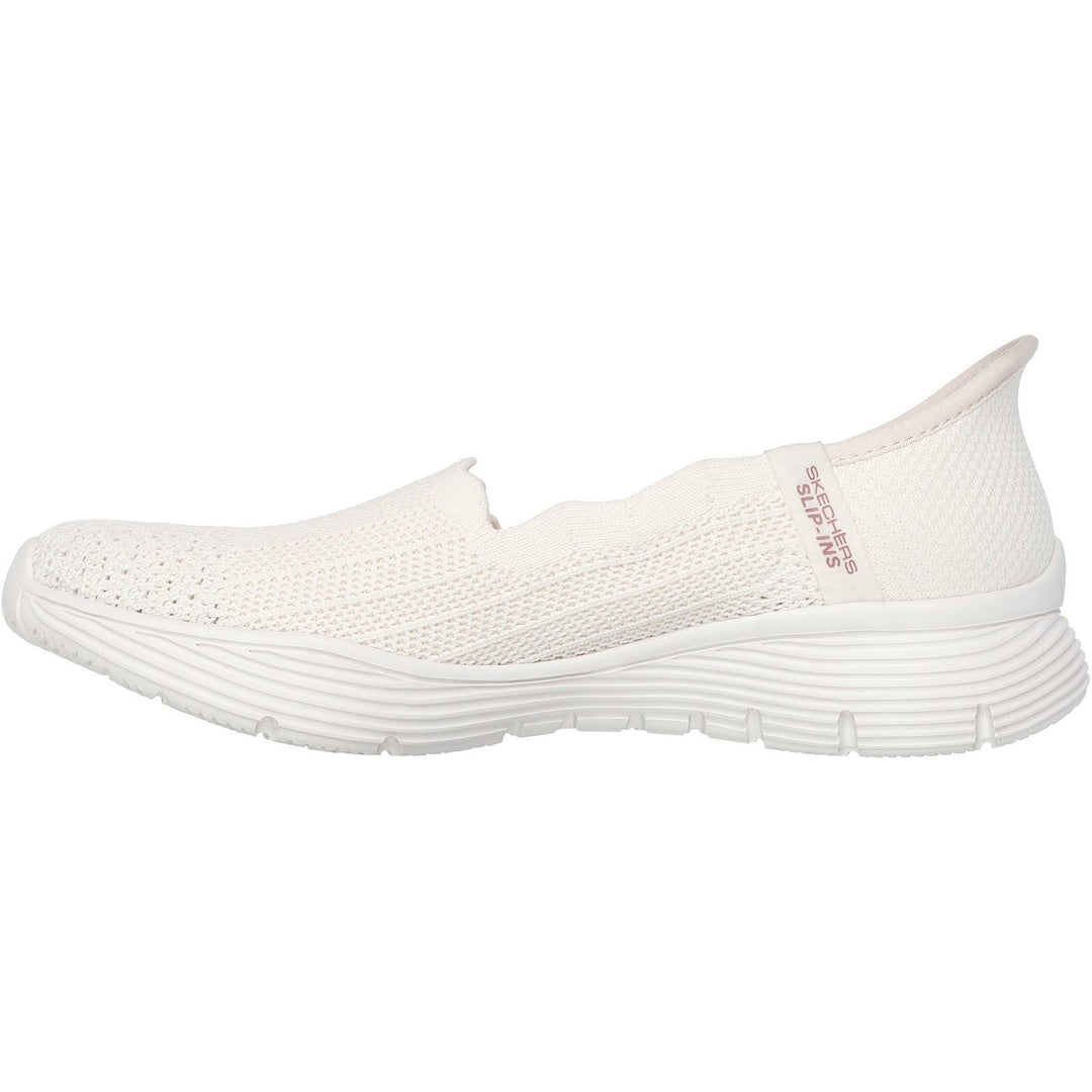Women's Wide Fit Skechers 158980 Slip-ins Seager Believe It Shoes in Black - Image 14