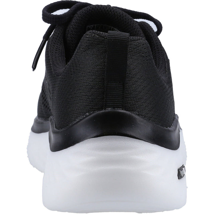 Women's Wide Fit Skechers 124578 GO walk Hyper Burst Trainers - Black/White in Black/White - Image 1