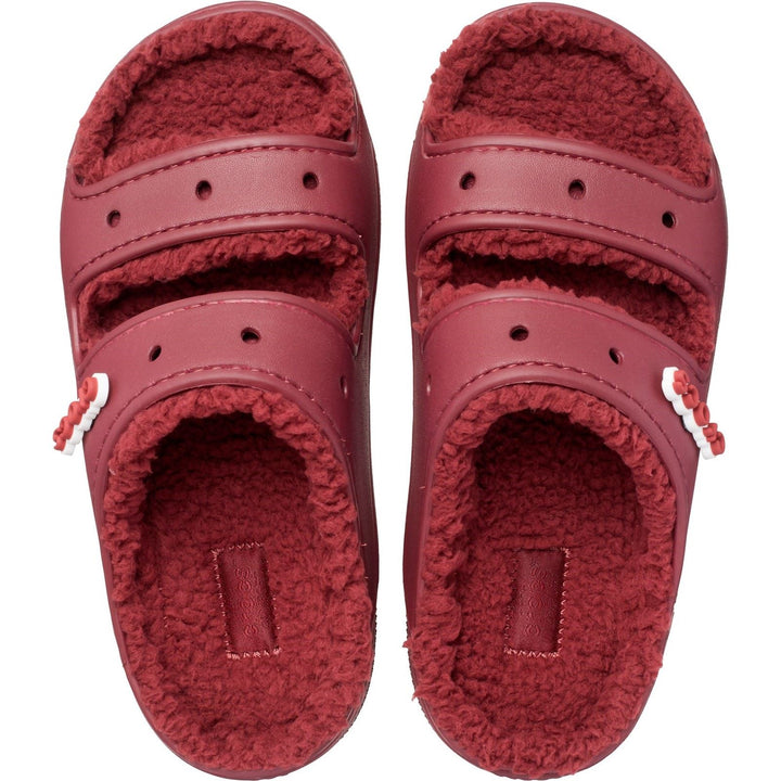 Women's Crocs 207446 Classic Cozzzy Sandals in Garnet - Image 1