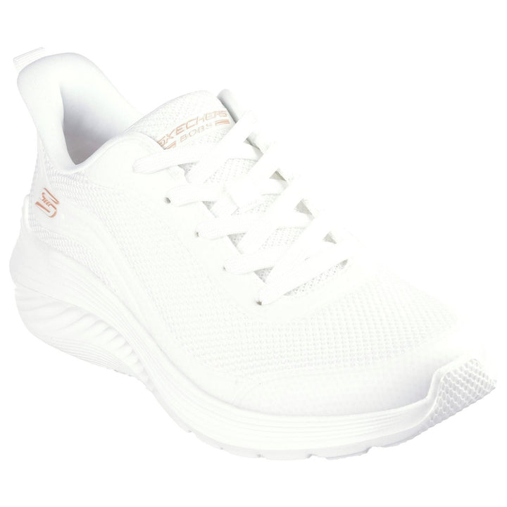 Women's Wide Fit Skechers 117483 Bobs Sport Squad Waves Still Wading Trainers in Black - Image 1