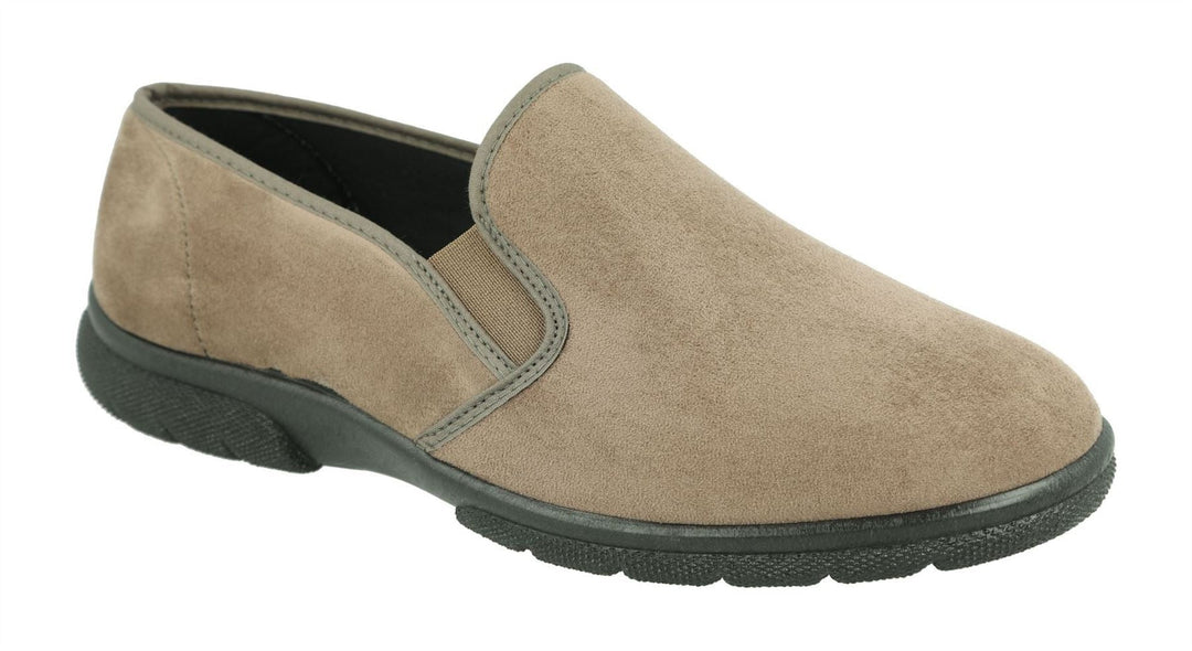 Men's Wide Fit DB Enzo Shoes in Black stretch - Image 8