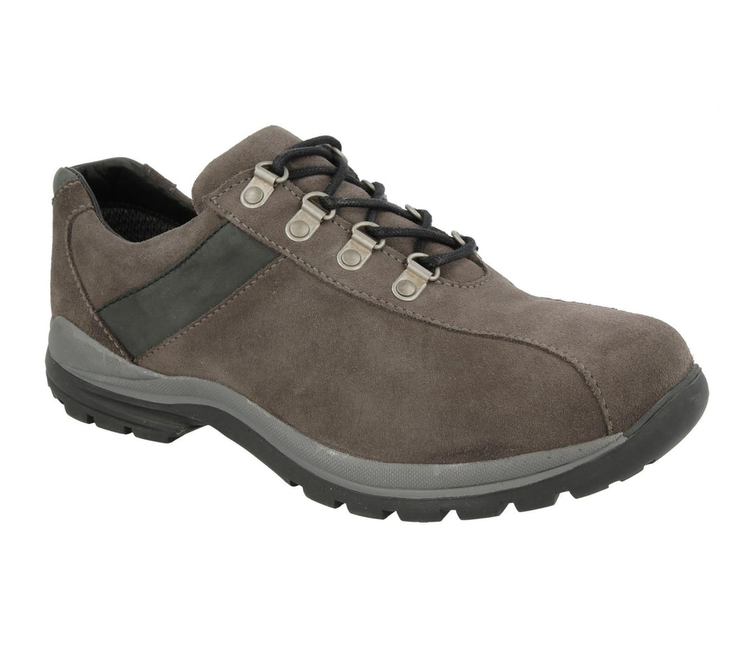 Womens Wide Fit DB Utah Waterproof Hiking Shoes in Brown suede - Image 8
