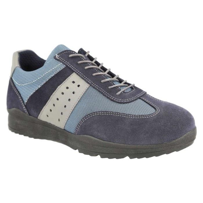 Men's Wide Fit DB Sequoia Trainers in Black Suede / Leather / Textile - Image 1