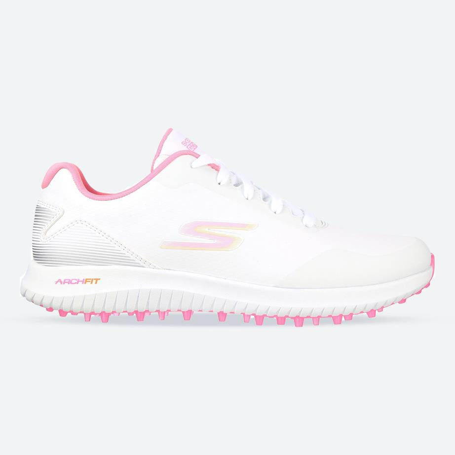Women's Wide Fit Skechers 123030 Go Golf Max 2 Trainers in White/Multi - Image 1