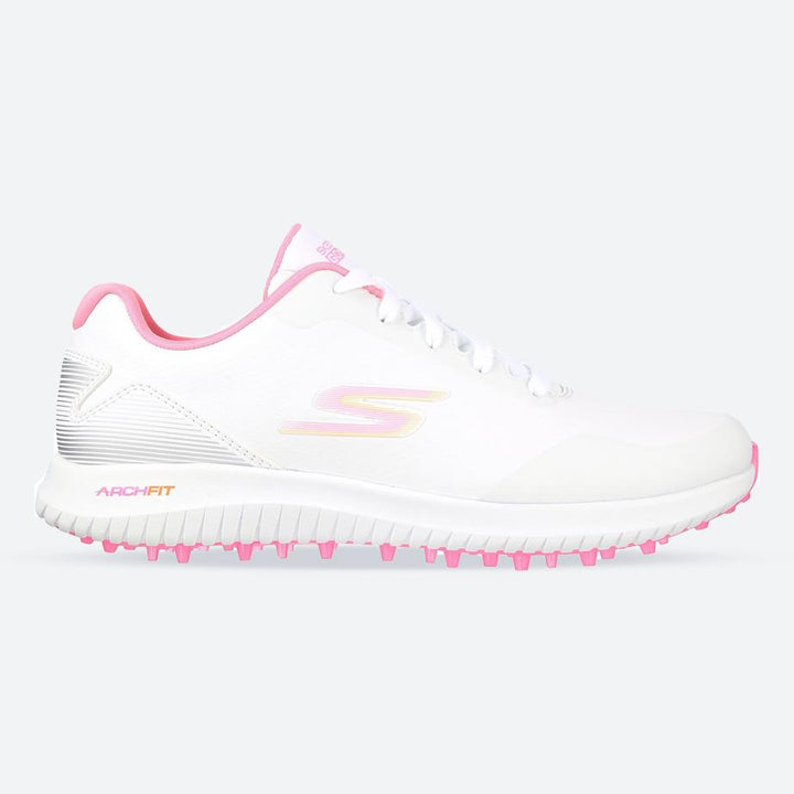 Women's Wide Fit Skechers 123030 Go Golf Max 2 Trainers in White/Multi - Image 1