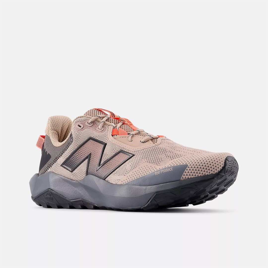 Women's Wide Fit New Balance MTNTRCT6 Dynasoft Nitrel V6 Trail Walking/Running Trainers in Flat Taupe - Image 3