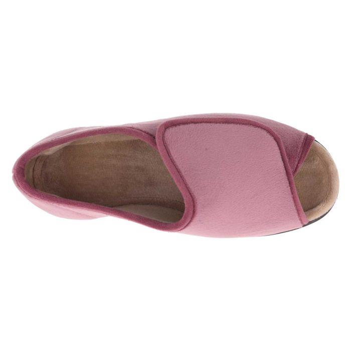 Women's Wide Fit DB Jolene Slippers in Sky Blue Textile - Image 10