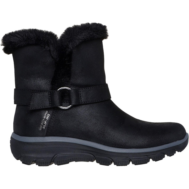 Women's Relaxed Fit Skechers 168045 Slip-ins Easy Going Dreamers Move Boots in Black - Image 1