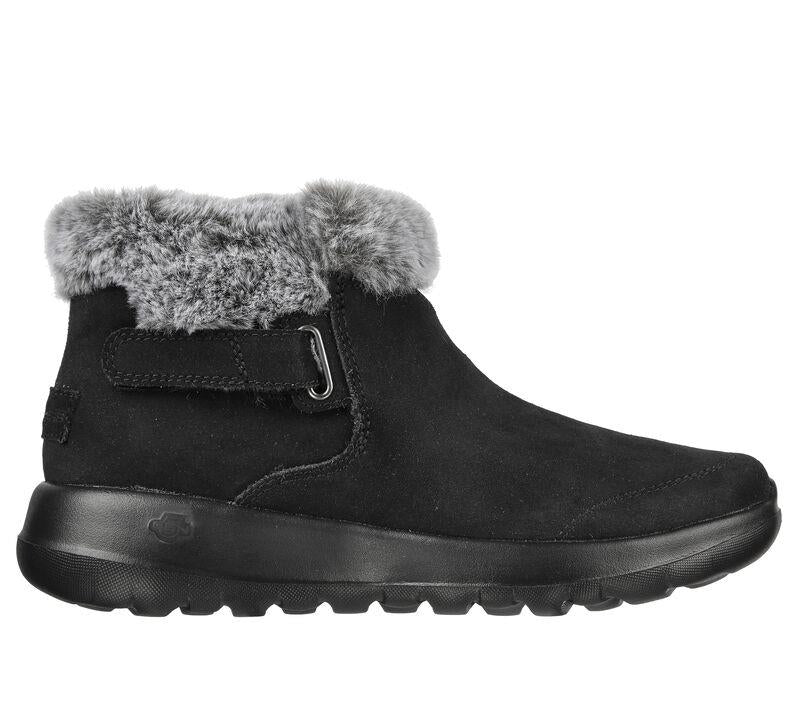 Women's Wide Fit Skechers 144041 On The Go Joy - First Glance Boots in Black/Grey - Image 2