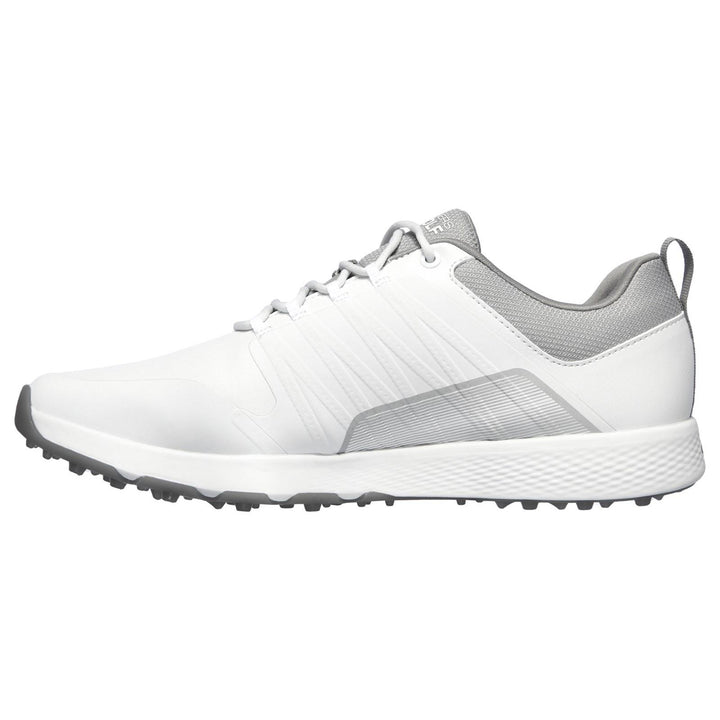 Men's Wide Fit Skechers 214022 Elite 4 Victory Go Golf Trainers in White/Grey - Image 1