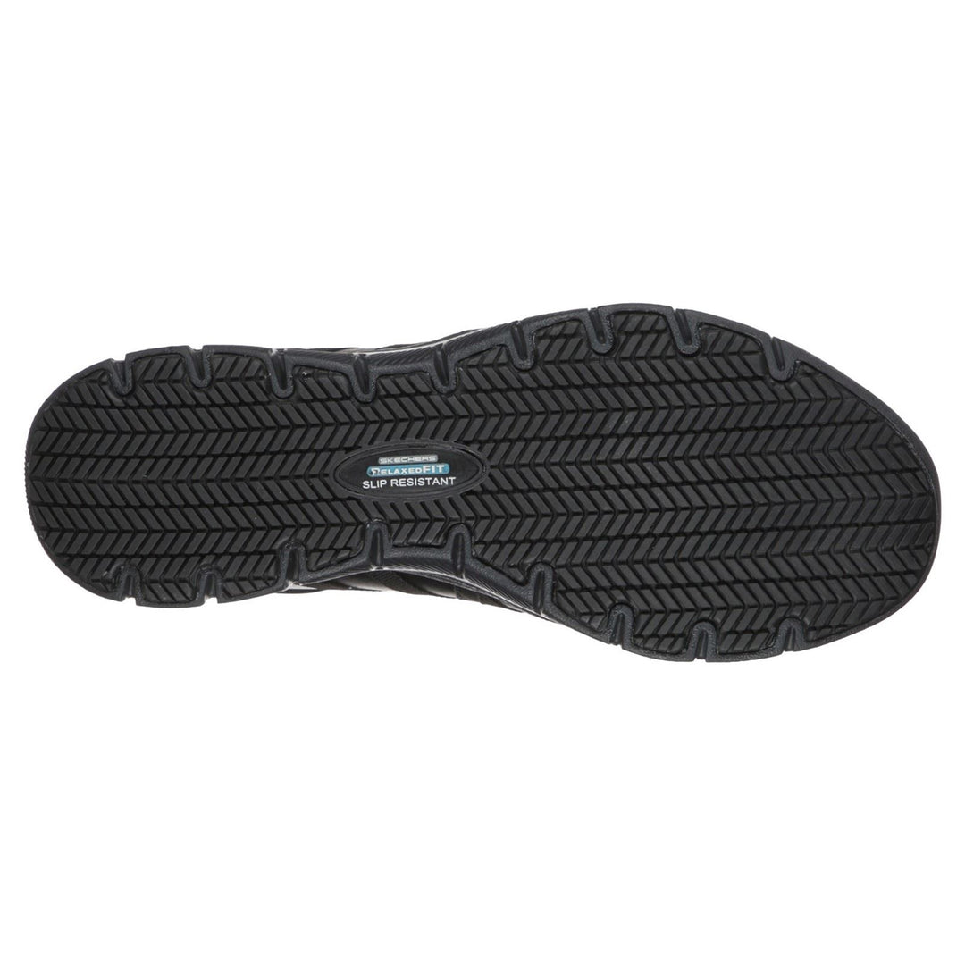 Women's Wide Fit Skechers 77283EC Ghenter Dagsby Occupational Trainers in Black - Image 5