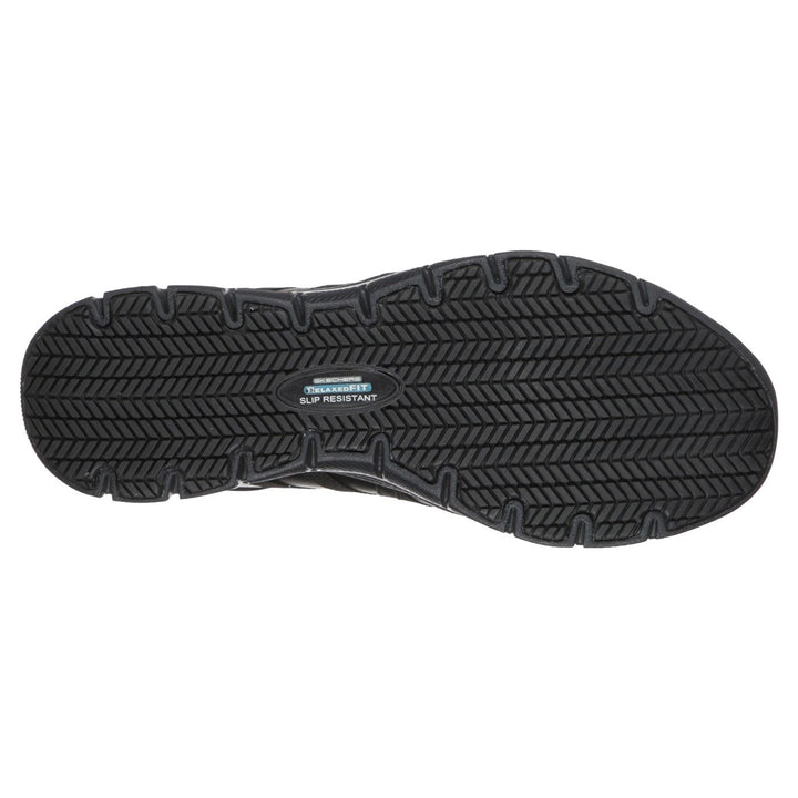Women's Wide Fit Skechers 77283EC Ghenter Dagsby Occupational Trainers in Black - Image 1