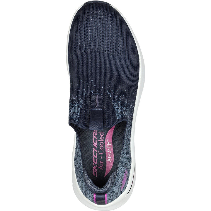 Women's Wide Fit Skechers 149684 Arch Fit D'Lux Key Journey Trainers in Navy - Image 1