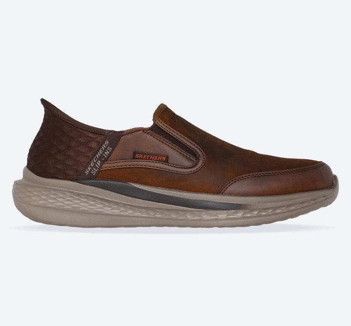 Men's Relaxed Fit Skechers 205237 Slip-ins Slade Cooper Trainers in Brown - Image 1