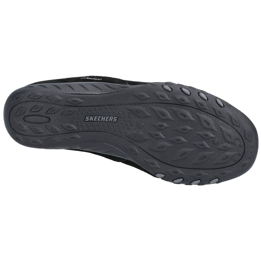 Women's Wide Fit Skechers 23845 Breathe Easy Weekend Wishes Trainers in Black - Image 5