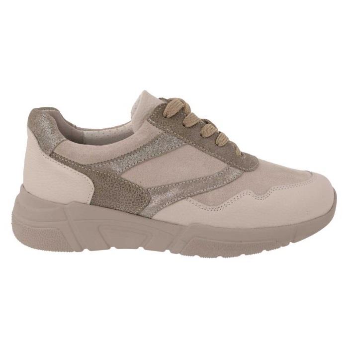 Women's Wide Fit DB Watercress Trainers in Navy Leather / Suede - Image 1