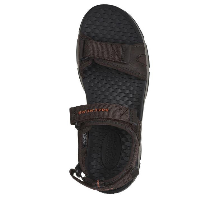Men's Relaxed Fit Skechers 205112 Tresmen Ryer Sandals in Chocolate - Image 1