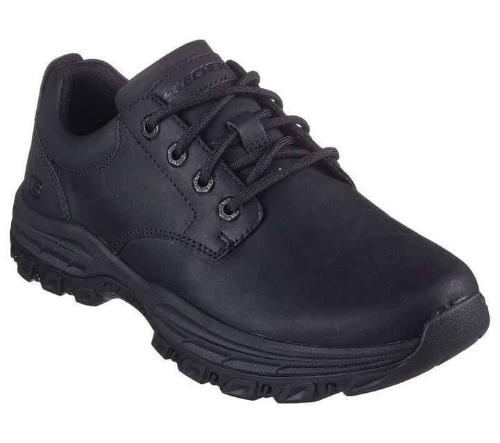 Men's Relaxed Fit Skechers 204920 Knowlson Leland Trainers in Black - Image 1