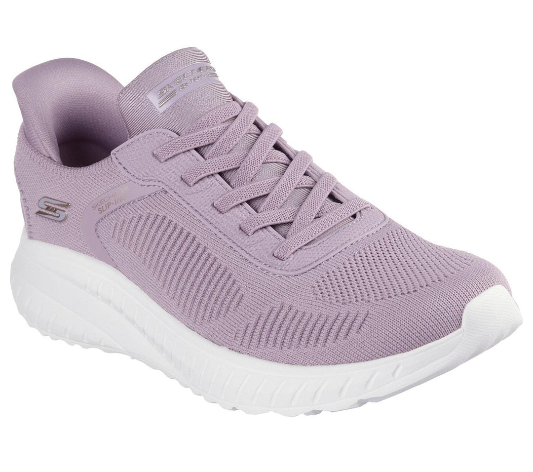 Women's Wide Fit Skechers 117497W Slip-ins Sport Squad Chaos Trainers in Lavender - Image 4
