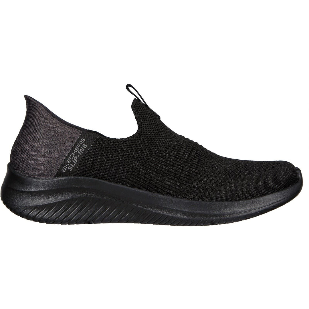 Women's Wide Fit Skechers 149708 Slip-ins Ultra Flex 3.0 Cozy Streak Trainers in Black - Image 2